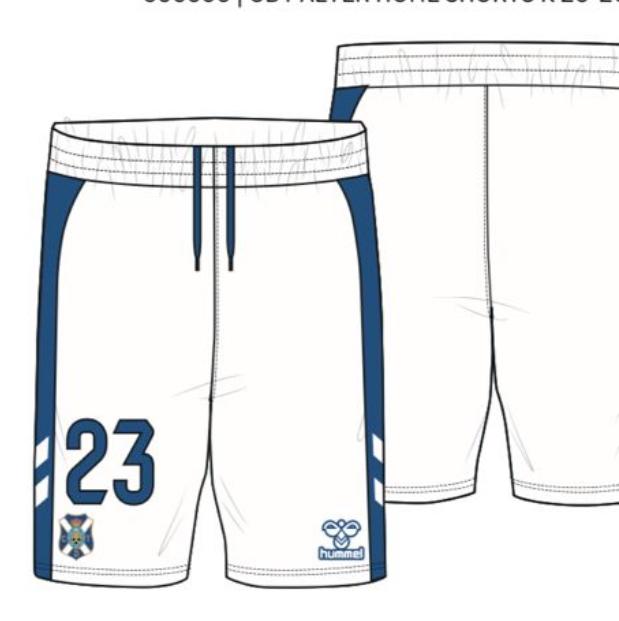 SHORT 1º EQUIPACION BLANCO 25/26
